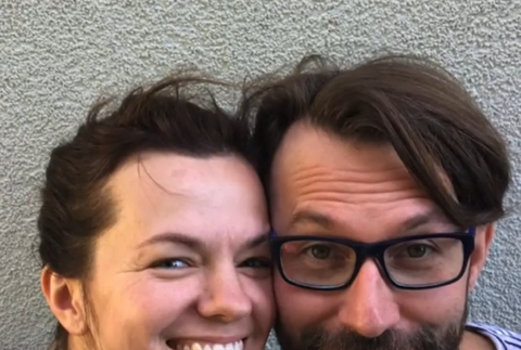 Marta Jandová s manželom  