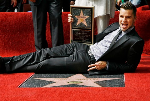 ricky martin chodnik slavy