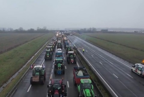 farmari protest traktory