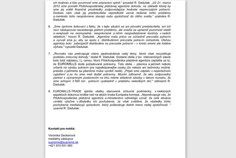 EUROMILLS-TRADE_firma_potravinová pomoc_stanovisko1