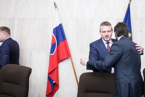posledné rokovanie vlády - Fico, Pellegrini, Kaliňák