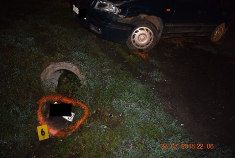 stopy nehody, z ktorej mladík ušiel