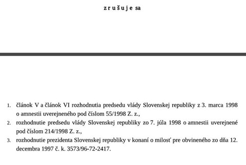 Uznesenie Národnej radySlovenskej republiky