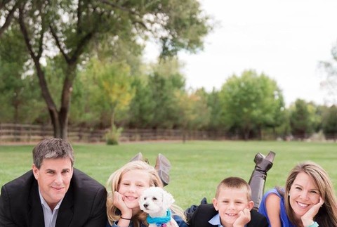 Jennifer Riordan s rodinou