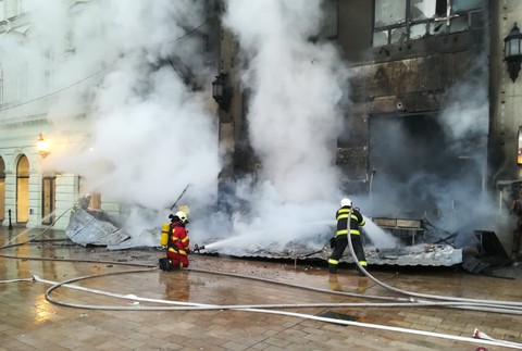 Požiar Hlavné námestie