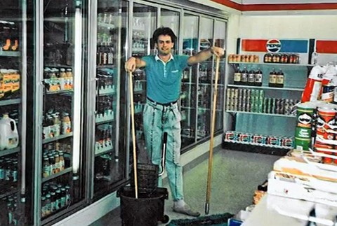 Andrej Kiska v USA - v obchode