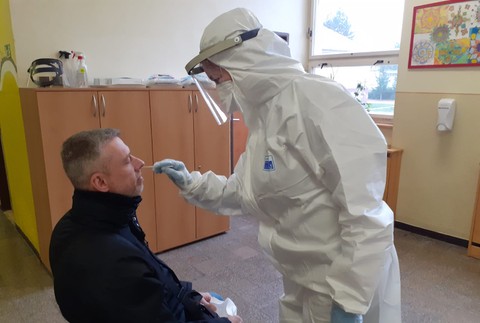 Testovanie v Trenčíne.