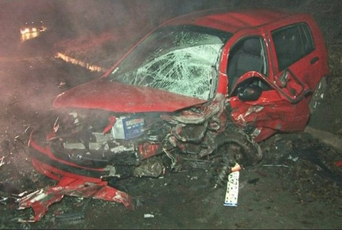 Nehoda Hrachovo Rimavská sobota polícia auto2