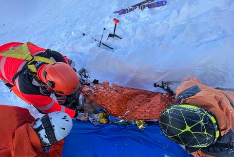 Lavína v Nízkych Tatrách