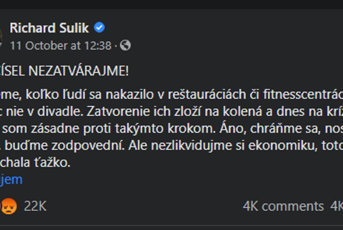 Matovič si so Sulíkom nechávali odkazy na sociálnej sieti 