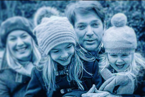 Marek Majeský s rodinou