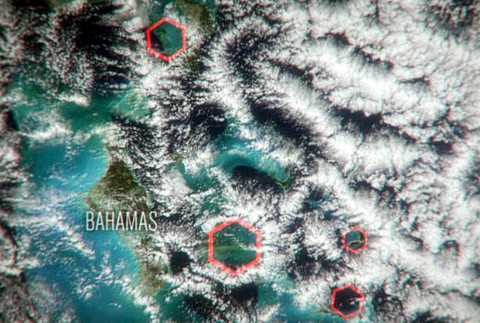 mraky šesťuholníky