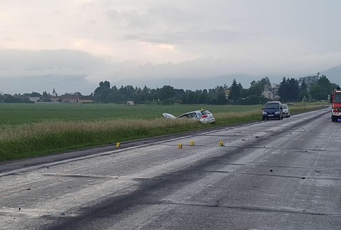 dopravná nehoda pri Trenčianskych Stankovciach 