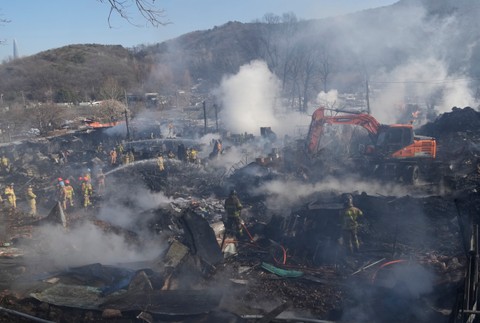 Požiar v Južnej Kórei