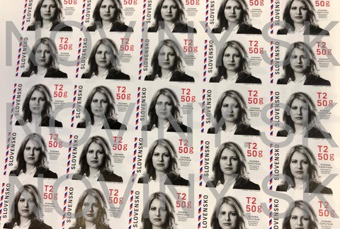 Poštová známka prezidentka  Zuzana Čaputová