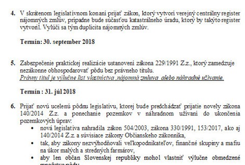 Memorandum o reforme poľnohospodárstva 