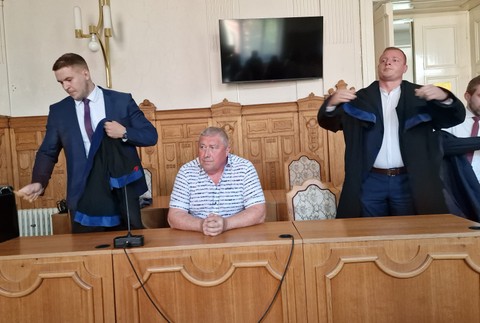Dušan Kováčik na súde v Banskej Bystrici