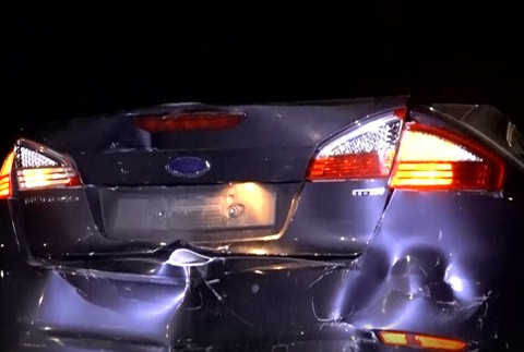 nabúraný kufor auta