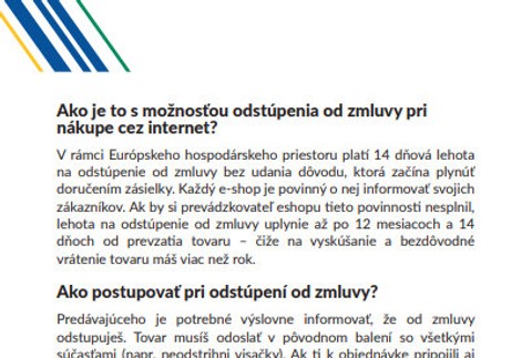 Brožúra - Pomáhame a radíme európskym spotrebiteľom