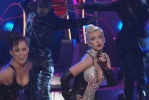 christina aguilera na podiu, mtv movie awards 2010