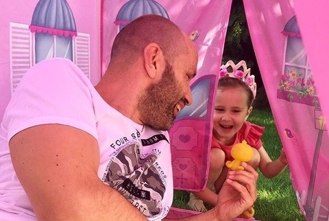 Robo Opatovský s dcérou