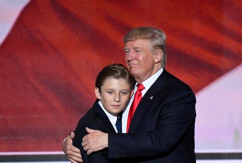 Barron William Trump, Donald Trump