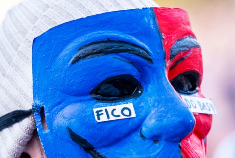 Protestné zhromaždenie Slovensko je Európa v Bratislave