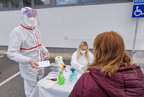 Premiér Igor Matovič ako dobrovoľník na plošnom testovaní 