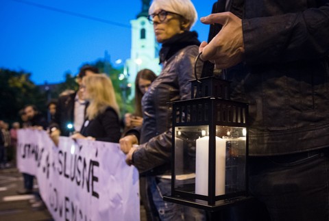 FOTOGALÉRIA: Pochod Za slušné Slovensko - Nikam neodchádzame. Ľudia opäť vyšli do ulíc