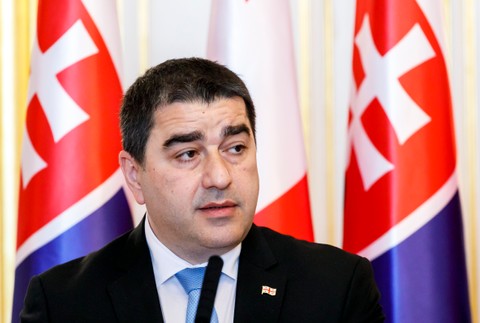 Stretnutie predsedov parlamentov Slovenska a Gruzínska