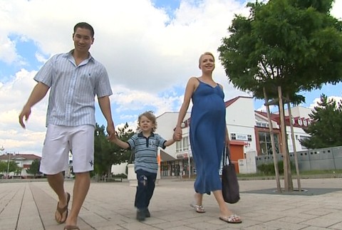 Aneta Parišková s manželom Markom a synom Danielom