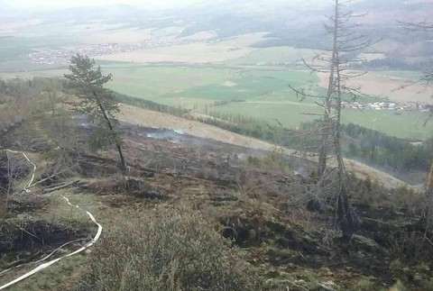 Hasiči pokračujú v hasení požiaru lesa, ktorý zasiahol 9 hektárov 