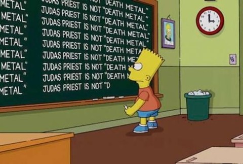 Simpsonovci - ospravedlnenie na tabuli