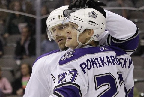 Michal Handzuš v zápase Dallas-Los Angeles