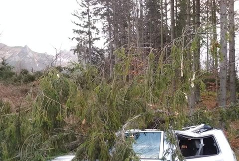 Silný vietor na strednom Slovensku