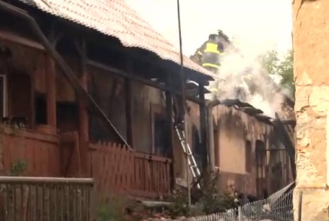 Požiar domu v Slizkom 