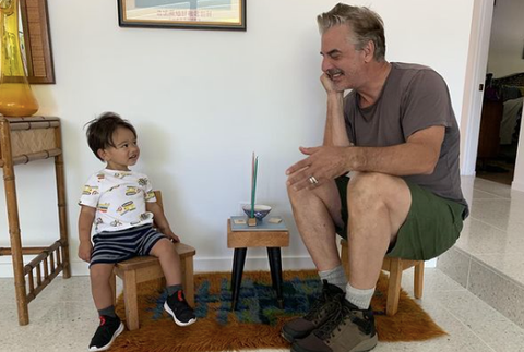 Chris Noth s mladším synom