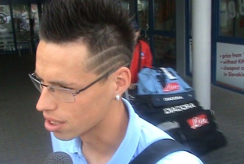 Hamšík v BA na letisku