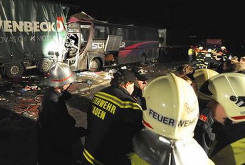 havaria kamiony a autobus 2