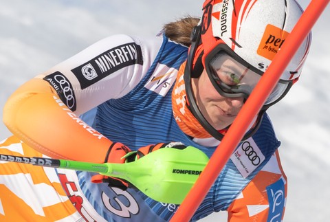 Zjazdová lyžiarka Petra Vlhová v slalome v Lienzi