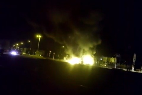 Na Silvestra majiteľovi niekto podpálil bagre