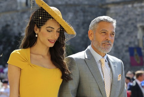 George Clooney a Amal svadba princa Harryho a Meghan