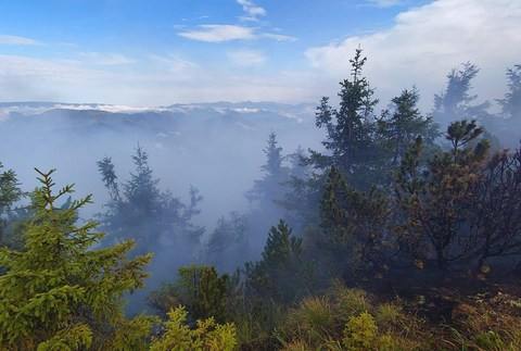 Požiar v Národnom parku Veľká Fatra 2