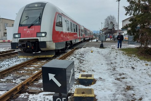 Vykoľajený vlak Prievidza 2