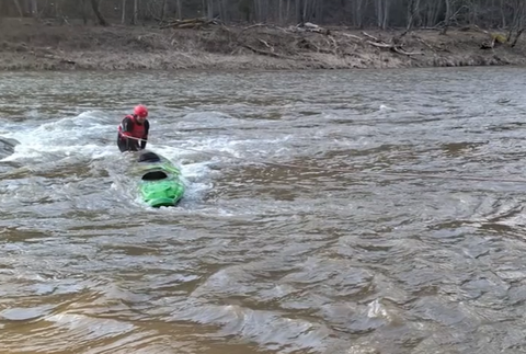 Poľskí kajakári na Dunajci 3