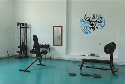 Posilňovňa vo väzení.