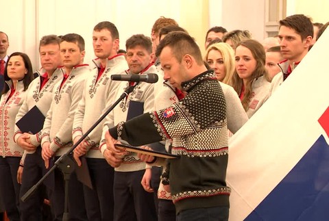 Športovci prisahali u prezidenta, že posnažia hrať na olympiáde fair play1234