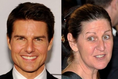 Tom Cruise a jeho sestra Lee Anne DeVette, ktorá mu robí hovorkyňu