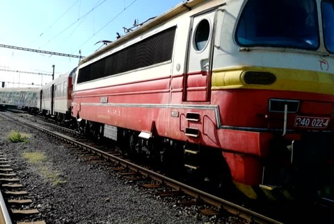 Vykoľajený vlak Senica