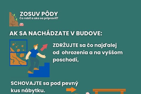 ​Odporúčanie pri zosuve pôdy